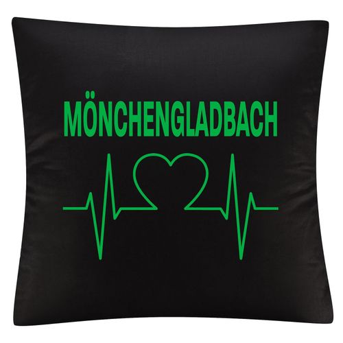 4068859174323 - multifanshop Kissenbezug - Mönchengladbach - Herzschlag - Druck grün - Kissen 4068859174323 - multifanshop Kissenbezug - Mönchengladbach - Herzschlag - Druck grün - Kissen