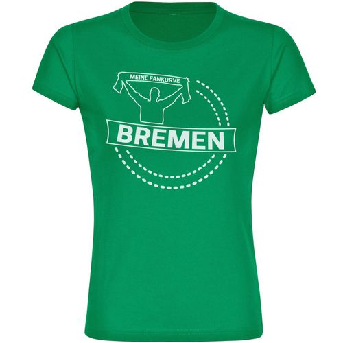 4068859178123 - multifanshop Damen T-Shirt - Bremen - Meine Fankurve - Druck weiß - Frauen 4068859178123 - multifanshop Damen T-Shirt - Bremen - Meine Fankurve - Druck weiß - Frauen