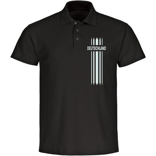 4068859263508 - multifanshop Poloshirt - Deutschland - Streifen - Druck weiß - Polo 4068859263508 - multifanshop Poloshirt - Deutschland - Streifen - Druck weiß - Polo