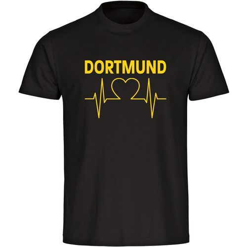 4068859187347 - multifanshop® Herren T-Shirt - Dortmund - Herzschlag - Druck gelb - Männer 4068859187347 - multifanshop® Herren T-Shirt - Dortmund - Herzschlag - Druck gelb - Männer