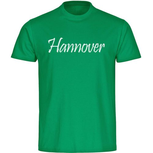 4068859183844 - multifanshop Herren T-Shirt - Hannover - Schriftzug - Druck weiß - Männer