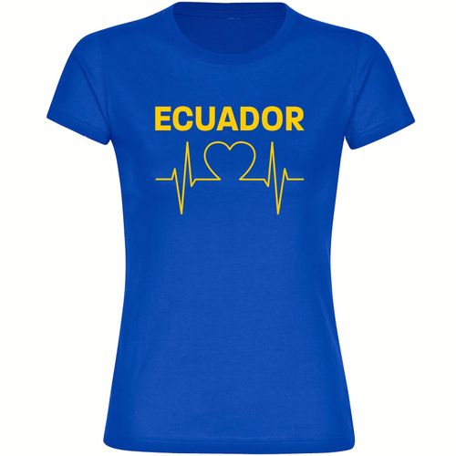 4068859293499 - multifanshop Damen T-Shirt - Ecuador - Herzschlag - Druck gelb - Frauen 4068859293499 - multifanshop Damen T-Shirt - Ecuador - Herzschlag - Druck gelb - Frauen