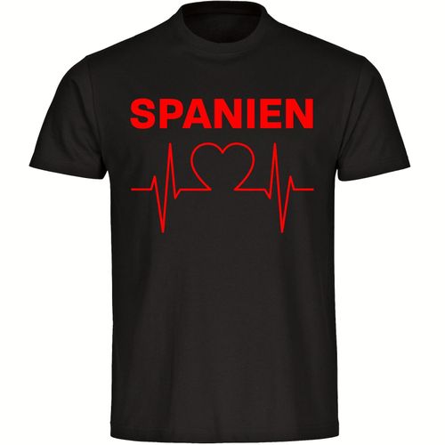 4068859231996 - multifanshop Kinder T-Shirt - Spanien - Herzschlag - Druck rot - Kind 4068859231996 - multifanshop Kinder T-Shirt - Spanien - Herzschlag - Druck rot - Kind
