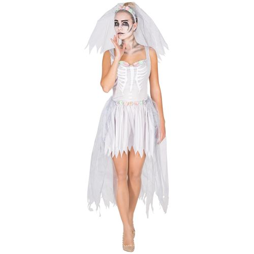4260473668350 - tectake® Frauenkostüm Brautkleid Skelett 4260473668350 - tectake® Frauenkostüm Brautkleid Skelett