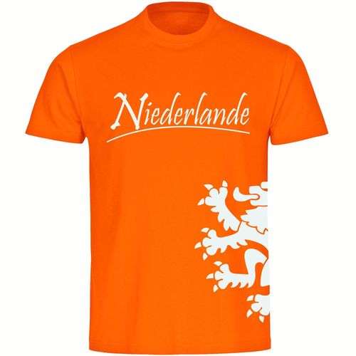 4068859459604 - multifanshop Herren T-Shirt - Niederlande - Löwe seitlich - Druck weiß - Männer 4068859459604 - multifanshop Herren T-Shirt - Niederlande - Löwe seitlich - Druck weiß - Männer