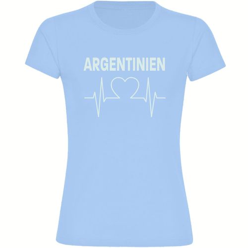 4068859273897 - multifanshop Damen T-Shirt - Argentinien - Herzschlag - Druck weiß - Frauen 4068859273897 - multifanshop Damen T-Shirt - Argentinien - Herzschlag - Druck weiß - Frauen