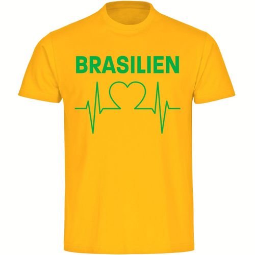 4068859287962 - multifanshop Kinder T-Shirt - Brasilien - Herzschlag - Druck grün - Kind 4068859287962 - multifanshop Kinder T-Shirt - Brasilien - Herzschlag - Druck grün - Kind