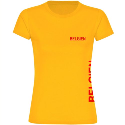 4068859282196 - multifanshop Damen T-Shirt - Belgien - Brust & Seite - Druck rot - Frauen 4068859282196 - multifanshop Damen T-Shirt - Belgien - Brust & Seite - Druck rot - Frauen