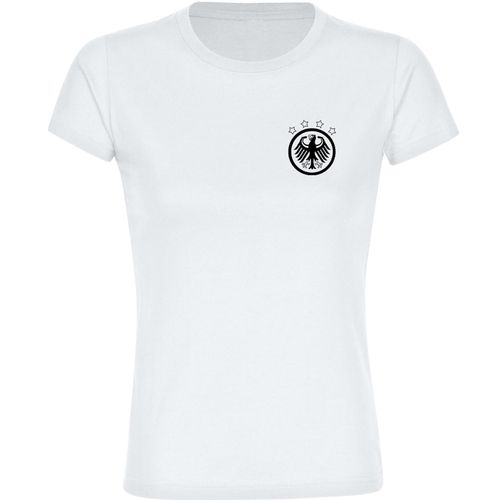 4068859264987 - multifanshop Damen T-Shirt - Deutschland - Adler Retro - Druck schwarz - Frauen