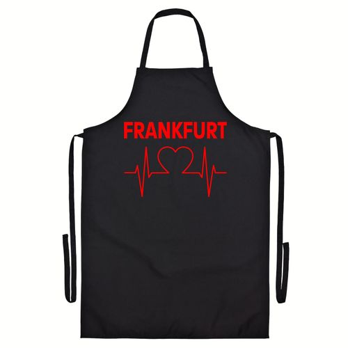 4068859107079 - multifanshop Grillschürze - Frankfurt - Herzschlag - Druck rot - Schürze 4068859107079 - multifanshop Grillschürze - Frankfurt - Herzschlag - Druck rot - Schürze