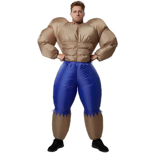 4061173017543 - tectake® Aufblasbares Kostüm Bodybuilder
