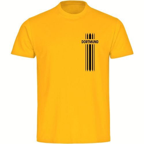 4068859188221 - multifanshop® Herren T-Shirt - Dortmund - Streifen - Druck schwarz - Männer 4068859188221 - multifanshop® Herren T-Shirt - Dortmund - Streifen - Druck schwarz - Männer