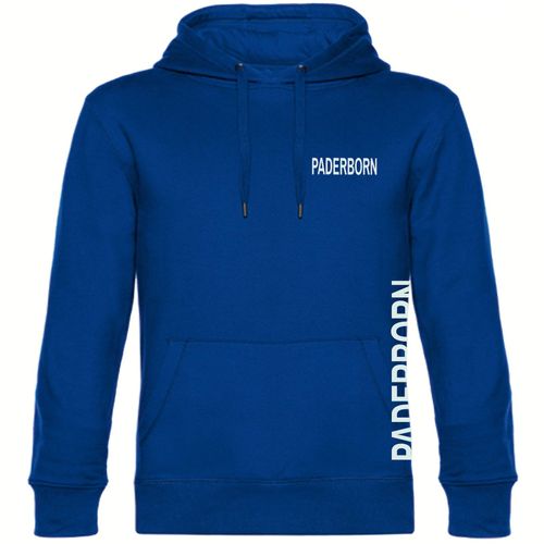 4068859023683 - multifanshop Kapuzen Sweatshirt - Paderborn - Brust & Seite - Druck weiß - Hoodie