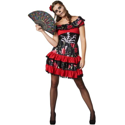 4061173011411 - tectake® Frauenkostüm Gruselige Señorita 4061173011411 - tectake® Frauenkostüm Gruselige Señorita