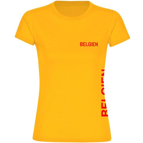 4068859282189 - multifanshop Damen T-Shirt - Belgien - Brust & Seite - Druck rot - Frauen 4068859282189 - multifanshop Damen T-Shirt - Belgien - Brust & Seite - Druck rot - Frauen