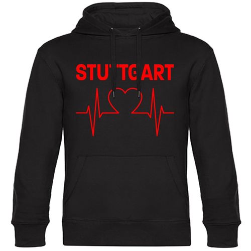 4068859118044 - multifanshop Kapuzen Sweatshirt - Stuttgart - Herzschlag - Druck rot - Hoodie 4068859118044 - multifanshop Kapuzen Sweatshirt - Stuttgart - Herzschlag - Druck rot - Hoodie
