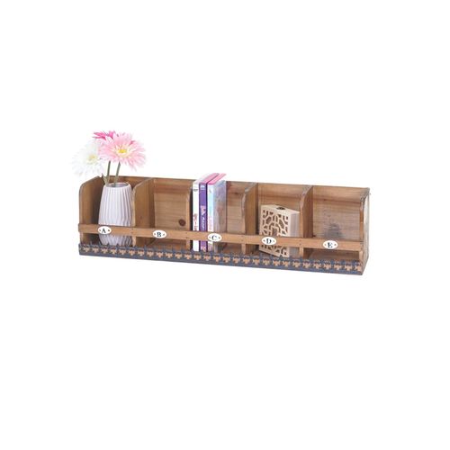 4057651191447 - Wandregal MCW-A43 Hängeregal Regal Tanne Holz massiv Vintage Shabby-Look 71x18x16cm
