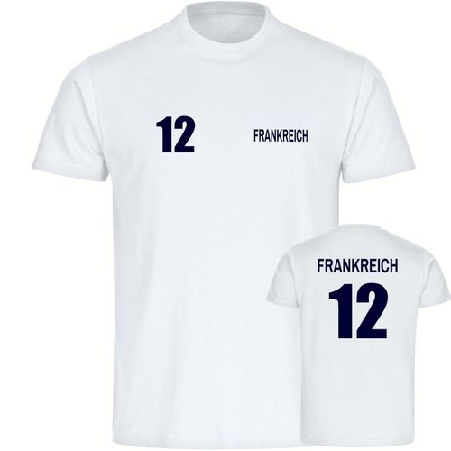 4068859307752 - multifanshop Herren T-Shirt - Frankreich - Trikot Nummer 12 - Druck navi - Männer 4068859307752 - multifanshop Herren T-Shirt - Frankreich - Trikot Nummer 12 - Druck navi - Männer