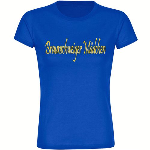 4068859205331 - multifanshop Damen T-Shirt - Braunschweig - Braunschweiger Mädchen - Druck gelb - Frauen 4068859205331 - multifanshop Damen T-Shirt - Braunschweig - Braunschweiger Mädchen - Druck gelb - Frauen