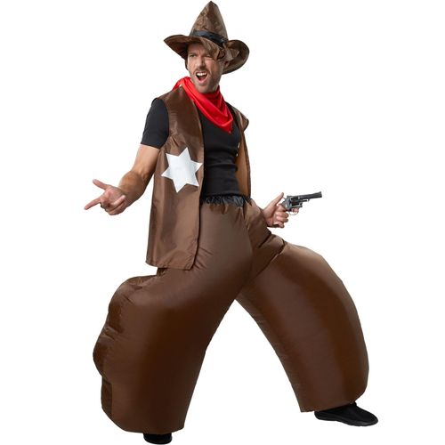 4061173017475 - tectake® Selbstaufblasbares Kostüm Cowboy 4061173017475 - tectake® Selbstaufblasbares Kostüm Cowboy