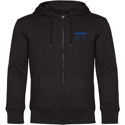 4068859039356 - multifanshop Kapuzen Sweatshirt Jacke - Karlsruhe - Herzschlag - Druck blau - Sweat 4068859039356 - multifanshop Kapuzen Sweatshirt Jacke - Karlsruhe - Herzschlag - Druck blau - Sweat