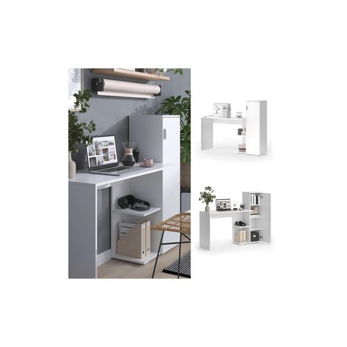 4066731414024 - Computertisch Ritz Weiß 1412 x 452 cm Vicco 4066731414024 - Computertisch Ritz Weiß 1412 x 452 cm Vicco