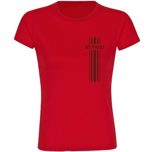 4068859194468 - multifanshop Damen T-Shirt - St Pauli - Streifen - Druck braun - Frauen 4068859194468 - multifanshop Damen T-Shirt - St Pauli - Streifen - Druck braun - Frauen