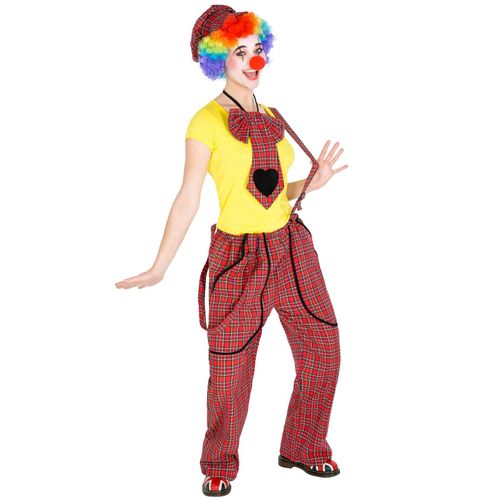 4260505449926 - tectake® Frauenkostüm Clown Pepa