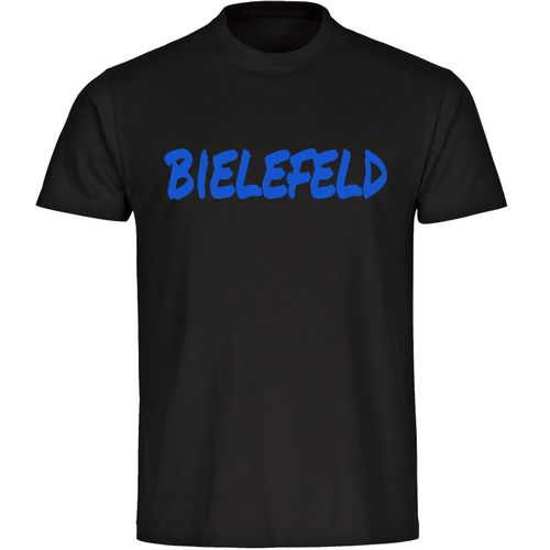 4068859498658 - multifanshop Herren T-Shirt - Bielefeld - Textmarker - Druck blau - Männer