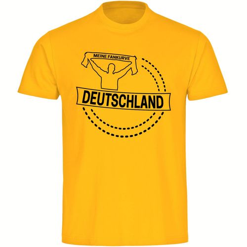 4068859260392 - multifanshop Kinder T-Shirt - Deutschland - Meine Fankurve - Druck schwarz - Kind