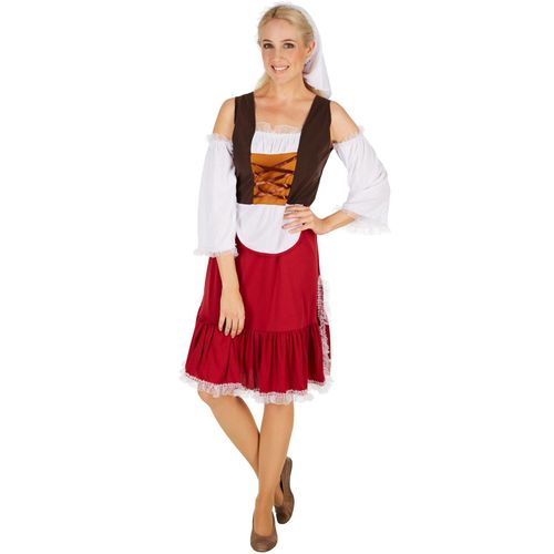 4260517467604 - tectake® Frauenkostüm Mittelalter Magd