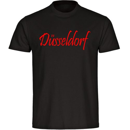 4068859157845 - multifanshop Kinder T-Shirt - Düsseldorf - Schriftzug - Druck rot - Kind