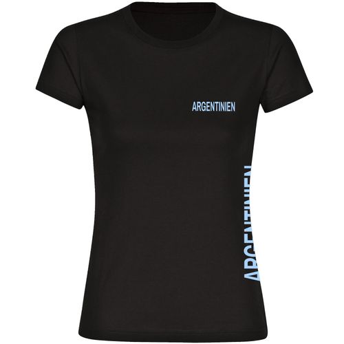 4068859273316 - multifanshop Damen T-Shirt - Argentinien - Brust & Seite - Druck hellblau - Frauen 4068859273316 - multifanshop Damen T-Shirt - Argentinien - Brust & Seite - Druck hellblau - Frauen
