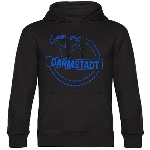 4068859052881 - multifanshop Kapuzen Sweatshirt - Darmstadt - Meine Fankurve - Druck blau - Hoodie 4068859052881 - multifanshop Kapuzen Sweatshirt - Darmstadt - Meine Fankurve - Druck blau - Hoodie