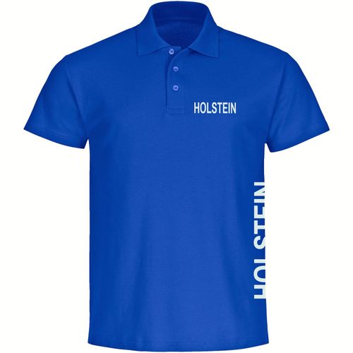 4068859402334 - multifanshop Poloshirt - Holstein - Brust & Seite - Druck weiß - Polo