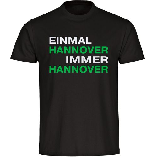 4068859180706 - multifanshop Kinder T-Shirt - Hannover - Einmal Immer - Druck grün - Kind