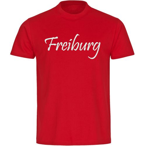 4068859158460 - multifanshop Herren T-Shirt - Freiburg - Schriftzug - Druck weiß - Männer 4068859158460 - multifanshop Herren T-Shirt - Freiburg - Schriftzug - Druck weiß - Männer