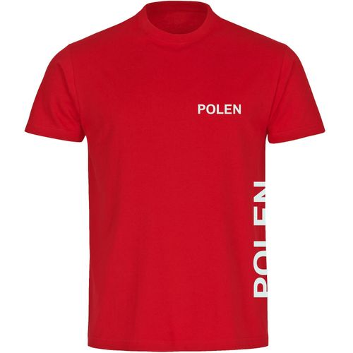 4068859212148 - multifanshop Herren T-Shirt - Polen - Brust & Seite - Druck weiß - Männer 4068859212148 - multifanshop Herren T-Shirt - Polen - Brust & Seite - Druck weiß - Männer