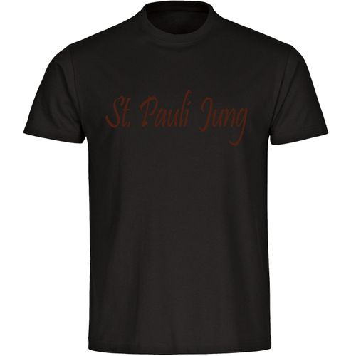 4068859196462 - multifanshop Herren T-Shirt - St Pauli - St Pauli Jung - Druck braun - Männer 4068859196462 - multifanshop Herren T-Shirt - St Pauli - St Pauli Jung - Druck braun - Männer