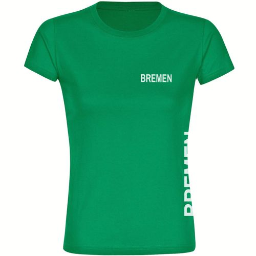 4068859165673 - multifanshop Damen T-Shirt - Bremen - Brust & Seite - Druck weiß - Frauen 4068859165673 - multifanshop Damen T-Shirt - Bremen - Brust & Seite - Druck weiß - Frauen