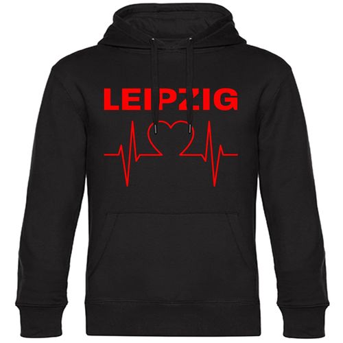 4068859112349 - multifanshop Kapuzen Sweatshirt - Leipzig - Herzschlag - Druck rot - Hoodie 4068859112349 - multifanshop Kapuzen Sweatshirt - Leipzig - Herzschlag - Druck rot - Hoodie