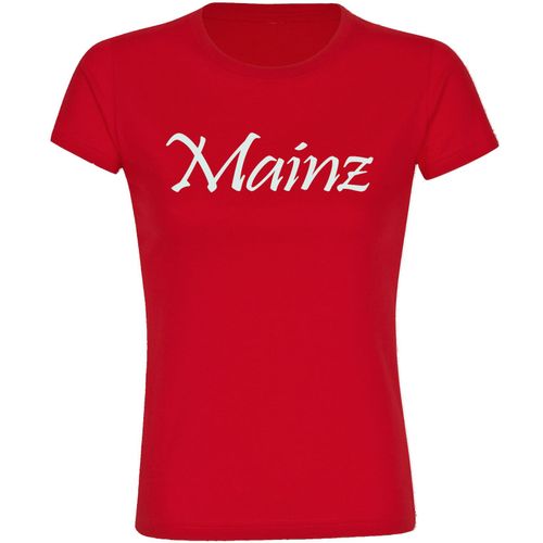 4068859161064 - multifanshop Damen T-Shirt - Mainz - Schriftzug - Druck weiß - Frauen 4068859161064 - multifanshop Damen T-Shirt - Mainz - Schriftzug - Druck weiß - Frauen