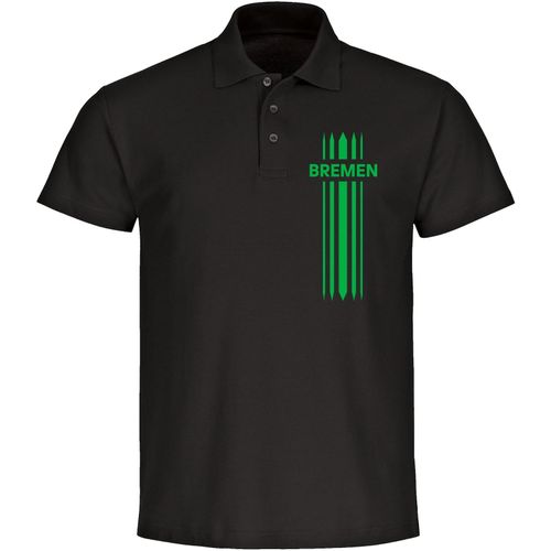 4068859175719 - multifanshop Poloshirt - Bremen - Streifen - Druck grün - Polo 4068859175719 - multifanshop Poloshirt - Bremen - Streifen - Druck grün - Polo