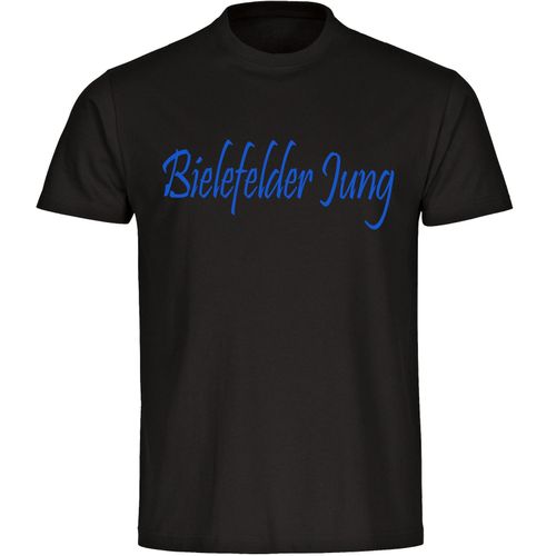 4068859061098 - multifanshop Kinder T-Shirt - Bielefeld - Bielefelder Jung - Druck blau - Kind 4068859061098 - multifanshop Kinder T-Shirt - Bielefeld - Bielefelder Jung - Druck blau - Kind