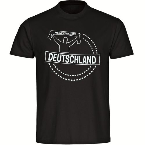 4068859249830 - multifanshop Herren T-Shirt - Deutschland - Meine Fankurve - Druck weiß - Männer 4068859249830 - multifanshop Herren T-Shirt - Deutschland - Meine Fankurve - Druck weiß - Männer