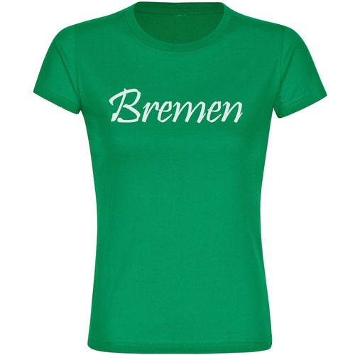 4068859183554 - multifanshop Damen T-Shirt - Bremen - Schriftzug - Druck weiß - Frauen 4068859183554 - multifanshop Damen T-Shirt - Bremen - Schriftzug - Druck weiß - Frauen