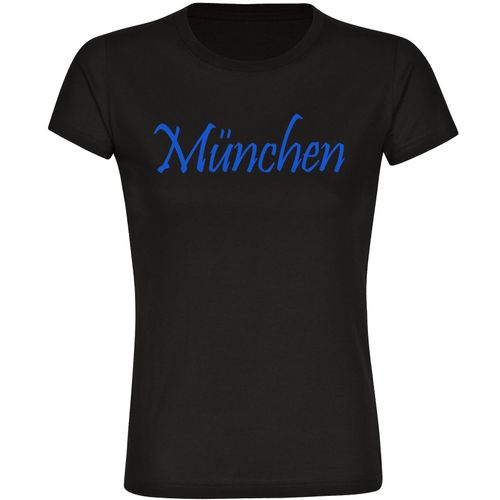 4068859067687 - multifanshop Damen T-Shirt - München blau - Schriftzug - Druck blau - Frauen 4068859067687 - multifanshop Damen T-Shirt - München blau - Schriftzug - Druck blau - Frauen