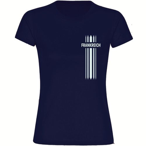 4068859309114 - multifanshop Damen T-Shirt - Frankreich - Streifen - Druck weiß - Frauen 4068859309114 - multifanshop Damen T-Shirt - Frankreich - Streifen - Druck weiß - Frauen