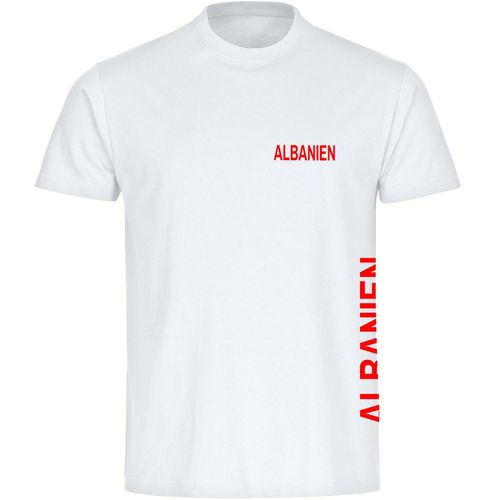 4068859448318 - multifanshop Herren T-Shirt - Albanien - Brust & Seite - Druck rot - Männer 4068859448318 - multifanshop Herren T-Shirt - Albanien - Brust & Seite - Druck rot - Männer