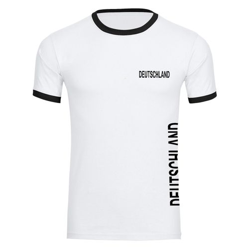 4068859270018 - multifanshop Kontrast T-Shirt - Deutschland - Brust & Seite - Druck schwarz - Männer 4068859270018 - multifanshop Kontrast T-Shirt - Deutschland - Brust & Seite - Druck schwarz - Männer